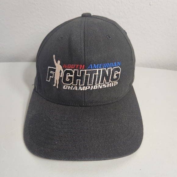 Vintage MMA North American Fighting Championship Black Flex Fit Cap-Size S/M - Picture 1 of 8